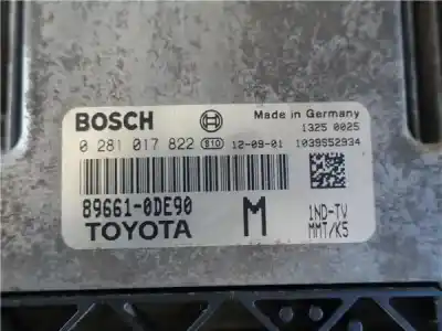 Second-hand car spare part ecu engine control for toyota yaris (ksp9/scp9/nlp9) 1.4 turbodiesel cat oem iam references 0281017822  