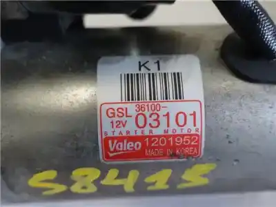 Peça sobressalente para automóvel em segunda mão motor de arranque por kia rio (ub) 1.2 basic referências oem iam 1201952  