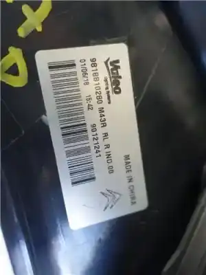 Second-hand car spare part right tailgate light for citroen c-elysee (dd_) 1.5 bluehdi 100 oem iam references 9818810280  