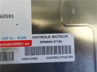 Автозапчасти б/у блок управления двигателем за citroen c3 i (fc_, fn_) 1.1 i ссылки oem iam 9664127180  