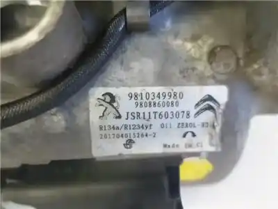 Second-hand car spare part air conditioning compressor for citroen c3 1.6 feel oem iam references 9810349980  