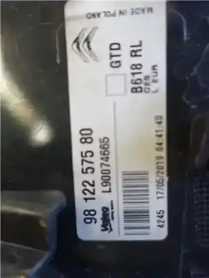 Second-hand car spare part left tailgate light for citroen c3 1.6 feel oem iam references 9812257580  