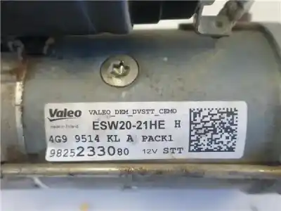 Second-hand car spare part starter motor for opel vivaro c furgón (k0) 1.5 oem iam references   esw20-21he