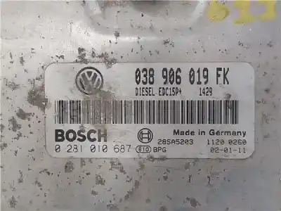 Second-hand car spare part ecu engine control for seat leon (1m1) 1.9 tdi oem iam references   0281010687