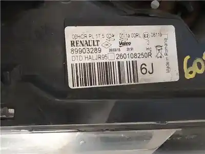Автозапчасти б/у правая фара за renault grand scénic iii (jz0/1_) 1.9 dci ссылки oem iam 260108250r  