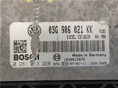 Second-hand car spare part ecu engine control for volkswagen jetta (1k2) 2.0 tdi 16v oem iam references 0281013228  