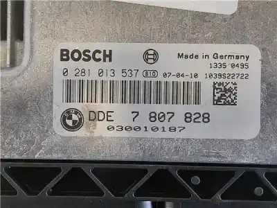 Second-hand car spare part ecu engine control for bmw serie 1 berlina (e81/e87) 2.0 118d oem iam references   0281013537
