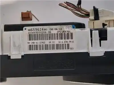 Peça sobressalente para automóvel em segunda mão quadrante por peugeot 508 1.6 hdi fap referências oem iam 9665962480  