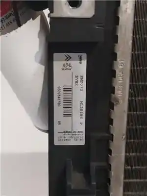 Автозапчастина б/у водяний радіатор для peugeot 508 ii (fb_, fh_, f3_) 1.5 bluehdi 130 (fbyhzj fbyhzr) посилання на oem iam 9809141780  