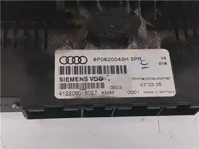 Peça sobressalente para automóvel em segunda mão comando de sofagem (chauffage / ar condicionado) por audi a3 (8p1) 1.6 fsi ambiente referências oem iam 8p0820043h  