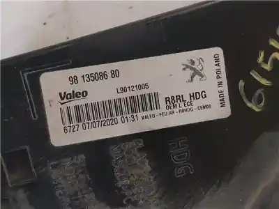 Second-hand car spare part left tailgate light for peugeot 508 ii (fb_, fh_, f3_) 1.5 bluehdi 130 (fbyhzj fbyhzr) oem iam references 9813508680  