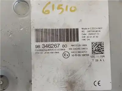 Автозапчастина б/у аудіо система / радіо cd для peugeot 508 ii (fb_, fh_, f3_) 1.5 bluehdi 130 (fbyhzj fbyhzr) посилання на oem iam 9834626780  