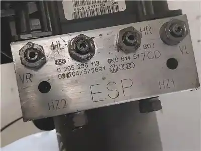 Peça sobressalente para automóvel em segunda mão abs por audi a4 berlina (8k2) 2.0 basis referências oem iam   0265236113