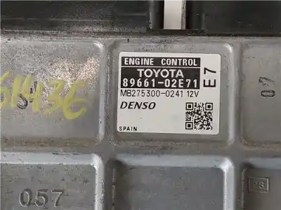 Second-hand car spare part ecu engine control for toyota auris (e15) 1.6 vvti oem iam references 89661-02e71  