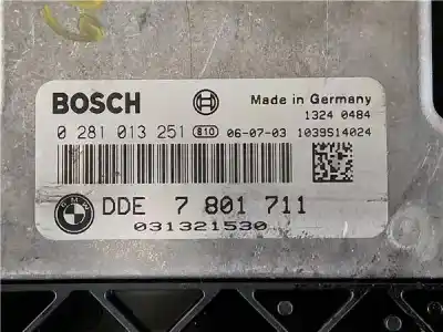 Peça sobressalente para automóvel em segunda mão centralina de motor uce por bmw serie 5 berlina (e60) 2.0 520d referências oem iam   0281013251