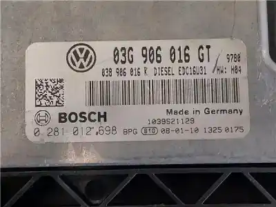 Second-hand car spare part ecu engine control for skoda superb (3u4) 2.0 tdi oem iam references   0281012698