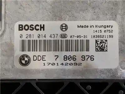 Second-hand car spare part ecu engine control for bmw serie x5 (e70) 3.0d oem iam references   0281014437