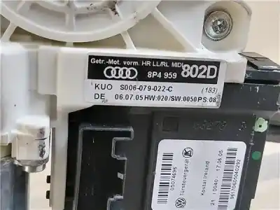 Peça sobressalente para automóvel em segunda mão elevador de vidros traseiro direito por audi a3 (8p1) 2.0 fsi ambiente referências oem iam 8p4839463b  