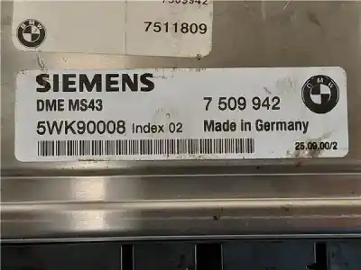 Second-hand car spare part ecu engine control for bmw serie 3 coupe (e46) 2.2 24v cat oem iam references   5wk90008