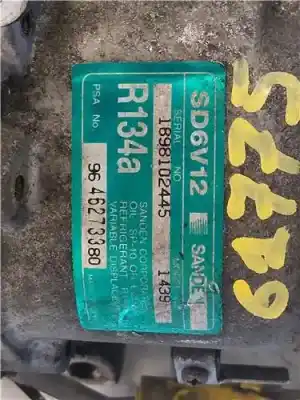 Peça sobressalente para automóvel em segunda mão compressor de ar condicionado a/a a/c por citroen c2 (jm_) 1.4 hdi referências oem iam 9646273380  