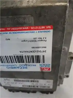 İkinci el araba yedek parçası ECU MOTOR KONTROL CIHAZI için PEUGEOT BOXER AUTOBÚS 2.2 HDi 120 OEM IAM referansları 9663289180  