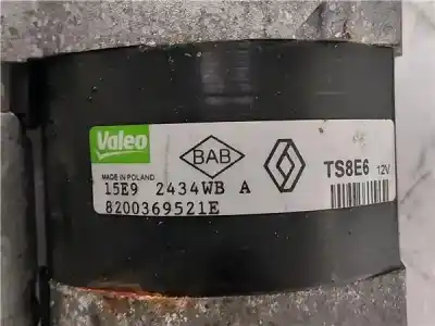 Peça sobressalente para automóvel em segunda mão motor de arranque por renault modus i 1.2 16v hi-flex referências oem iam   ts8e6