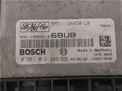 Peça sobressalente para automóvel em segunda mão centralina de motor uce por ford focus ii (da_) 1.6 tdci referências oem iam   0281012486
