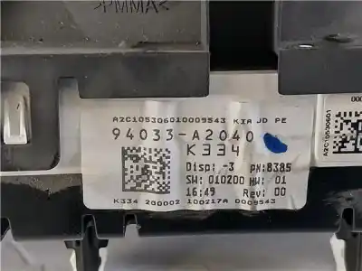 Second-hand car spare part dashboard for kia ceed (jd) 1.0 concept oem iam references 94033-a2040  
