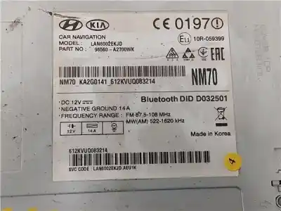 Second-hand car spare part multifunction display for kia ceed (jd) 1.0 concept oem iam references 96560-a2700wk  