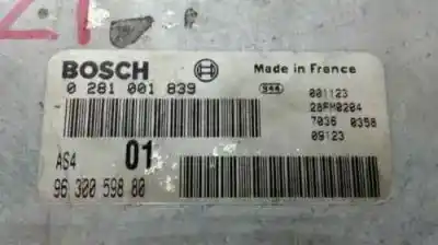 Pièce détachée automobile d'occasion CALCULATEUR MOTEUR ECU pour PEUGEOT 106 (S2)  Références OEM IAM 0281001839  