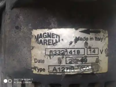 Pezzo di ricambio per auto di seconda mano ALTERNATORE per LANCIA LYBRA BERLINA  Riferimenti OEM IAM A127IR100A  