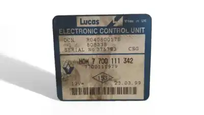 Second-hand car spare part Ecu Engine Control for RENAULT SCENIC (JA..) 1.9 DCI Authentique OEM IAM references 7700111342  