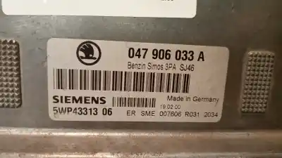 Автозапчастина б/у ебу контролер двигуна для skoda fabia (6y2/6y3) classic посилання на oem iam 047906033a  