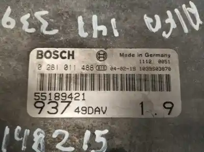 Автозапчастина б/у ЕБУ КОНТРОЛЕР ДВИГУНА для ALFA ROMEO 147 (190)  Посилання на OEM IAM 55189421  