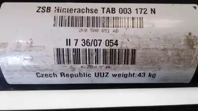 Piesă de schimb auto la mâna a doua  pentru VOLKSWAGEN CADDY KA/KB (2K)  Referințe OEM IAM 2K5501101E  2K0500051AD