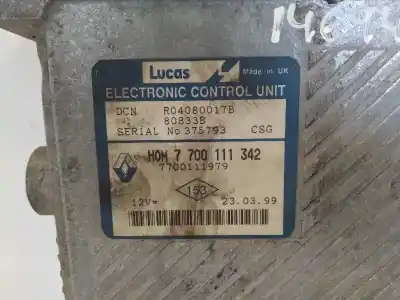 Pezzo di ricambio per auto di seconda mano centralina motore per renault scenic (ja..) 1.9 dci authentique 102 cv / 75 kw riferimenti oem iam 7700111342  