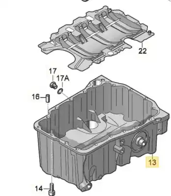 Автозапчасти б/у Возчик за SEAT LEON (5F1) Reference ссылки OEM IAM 04C103601C  
