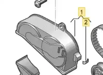Recambio de automóvil de segunda mano de TAPA DISTRIBUCION para SEAT LEON (5F1) Reference referencias OEM IAM 04E109108E  