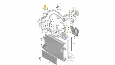 Second-hand car spare part AIR CONDITIONING PIPES for AUDI A3 (8P) 2.0 TFSI Ambiente Quattro OEM IAM references 1K0820743BT  