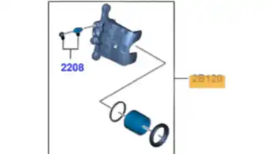 Gebrauchtes Autoersatzteil BREMSZANGE VORN LINKS zum FORD FIESTA (CB1)  OEM-IAM-Referenzen 1766840  8V512B302AB