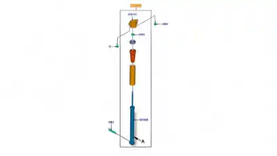 Tweedehands auto-onderdeel SCHOKBREKER LINKS ACHTER voor FORD FIESTA (CB1)  OEM IAM-referenties 1721237  8V5118080BG