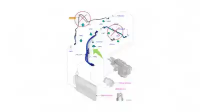 Peça sobressalente para automóvel em segunda mão tubos de ar condicionado por ford fiesta (cb1) ambiente referências oem iam 1671751