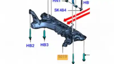 Peça sobressalente para automóvel em segunda mão charrió / suporte de eixo dianteiro por ford fiesta (cb1) ambiente referências oem iam 1758710