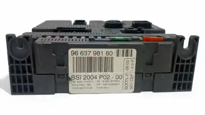 Piesă de schimb auto la mâna a doua PANOU SIGURANȚE pentru PEUGEOT 307 (S1)  Referințe OEM IAM 6580J0  9663798180