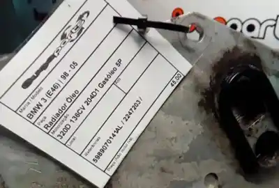 Peça sobressalente para automóvel em segunda mão radiador de óleo por bmw 3 (e46) 320d referências oem iam 5989070141al  