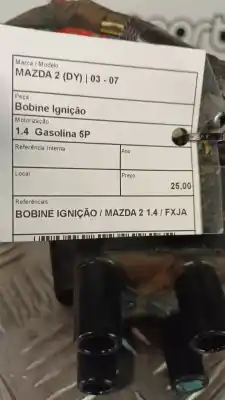 Peça sobressalente para automóvel em segunda mão bobina de ignição por mazda 2 (dy) 1.4 referências oem iam   