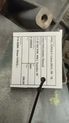 Tweedehands auto-onderdeel versnellingsbak voor opel corsa c (x01) 1.7 dti (f08 f68) oem iam-referenties f13 w355  