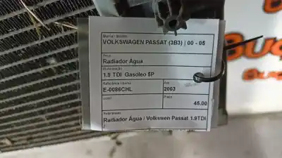 Peça sobressalente para automóvel em segunda mão radiador de água por mazda 6 hatchback (gg) 2.0 di (gg14) referências oem iam   