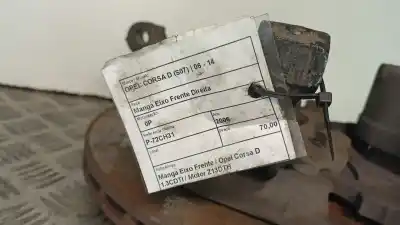 Peça sobressalente para automóvel em segunda mão manga de eixo dianteira direita por opel corsa d (s07) 1.3 cdti (l08 l68) referências oem iam   