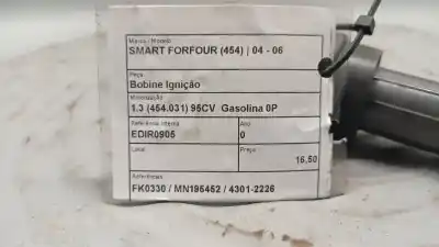 Pezzo di ricambio per auto di seconda mano bobina di accensione per smart forfour (454) 1.3 (454.031) riferimenti oem iam fk0330  